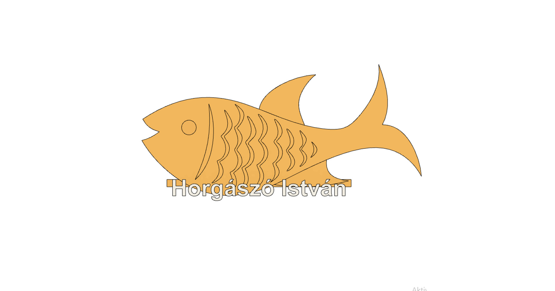 Fish Name Plate Custom 3D Printed Gift